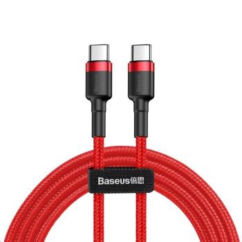 Baseus Cafule Series nabíjecí / datový kabel USB-C na USB-C PD2.0 60W Flash 2m, červená