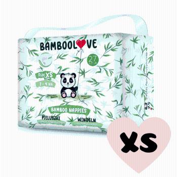 Bamboolove Pleny jednorázové bambus vel. XS 2-4 kg 27 ks