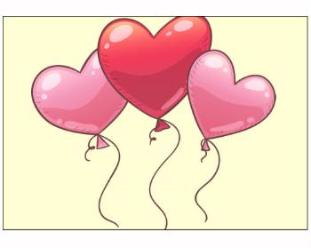 Plakát typ A4-A0 heart balloon