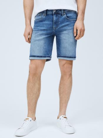 Pepe Jeans pánské modré džínové šortky Hatch - 32 (000)