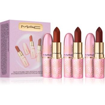 MAC Cosmetics Bubbles & Bows Taste of Bubbly Mini Lipstick Kit dárková sada na rty odstín Rose