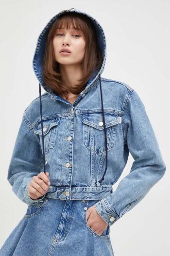 Džínová bunda Moschino Jeans dámská, přechodná, oversize