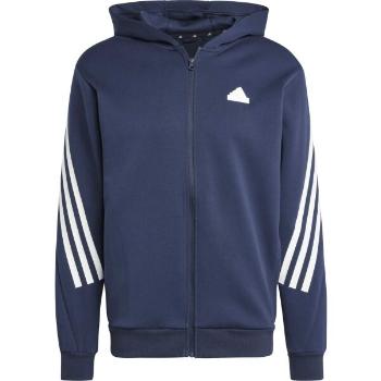 adidas FUTURE ICONS 3-STRIPES FULL ZIP HOODIE Pánská mikina, tmavě modrá, velikost