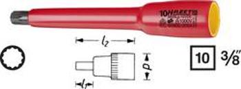 VDE vložka zástrčného klíče Hazet 12 mm, čtyřzub (XZN), 3/8", Speciální ocel 8808LG-12VDE