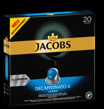 Jacobs Decaffeinato intenzita 6, 20 ks kapslí, kompatibilní s kávovary Nespresso