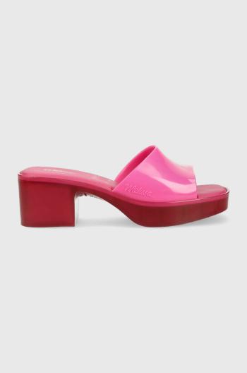 Pantofle Melissa MELISSA SHAPE AD dámské, růžová barva, na podpatku, M.32955.AG076