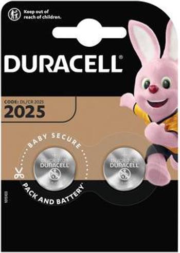 Knoflíkový článek CR 2025 lithiová Duracell Elektro 2025 165 mAh 3 V 2 ks