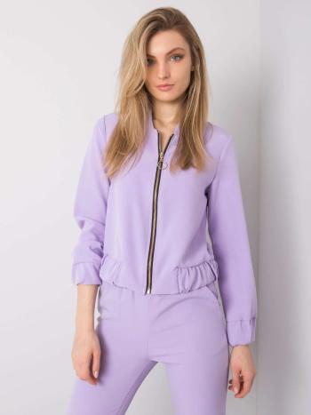 FIALOVÁ DÁMSKÁ MIKINA NA ZIP MK-BL-A29.46P-PURPLE Velikost: M