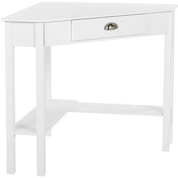 Rohový stůl 80 x 70 cm bílý LACEY, 256255 (beliani_256255)