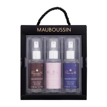 Mauboussin Promise Me dárková kazeta tělový závoj Promise Me Intense 50 ml + tělový závoj Promise Me Flower 50 ml + tělový závoj Promise Me 50 ml W