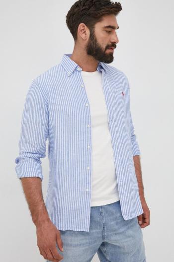 Plátěná košile Polo Ralph Lauren pánská, regular, s límečkem button-down, 710873446001