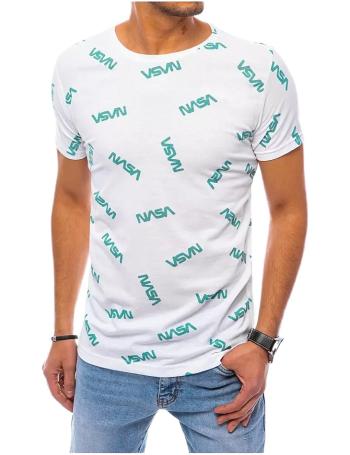 Bílé tričko se zelenými nápisy nasa vel. XL