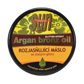 Rozjasňující arganové máslo po opalování s glitry 200 ml