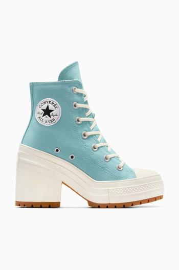 Kecky Converse Chuck 70 De Luxe Heel Platform tyrkysová barva, A08279C