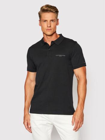 Tommy Hilfiger pánské černé polo tričko - M (BDS)