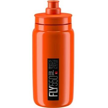 Elite Cyklistická láhev na vodu FLY ORANGE black logo 550 ml (8020775040683)