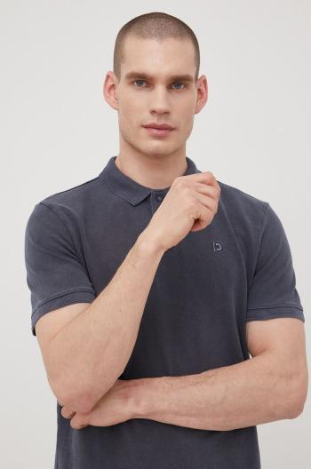 Bavlněné polo tričko Tom Tailor tmavomodrá barva, hladký