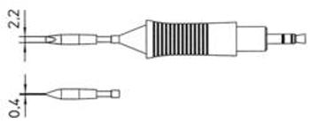 Pájecí hrot Weller RT8, dlátkový, rovný, 2,2 mm