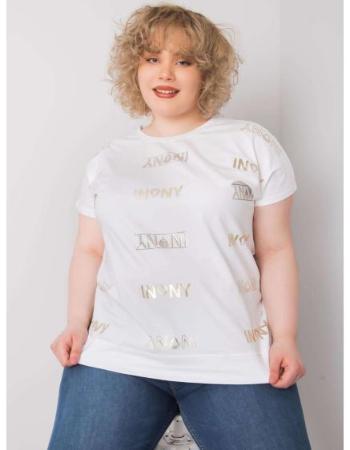 Dámská halenka plus size z bavlny MALLORY bílá