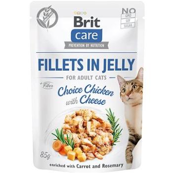 Brit Care Cat Fillets in Jelly Choice Chicken with Cheese 85 g  (8595602540563)