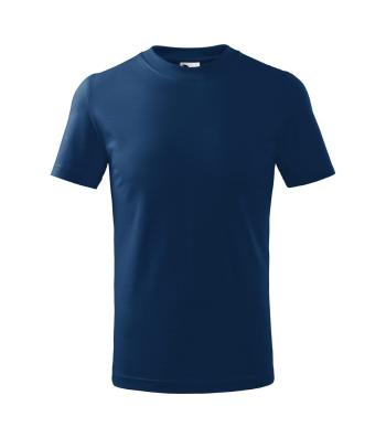 MALFINI Dětské tričko Basic - Půlnoční modrá | 134 cm (8 let)