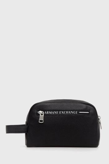Kosmetická taška Armani Exchange černá barva
