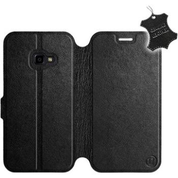 Flip pouzdro na mobil Samsung Xcover 4 - Černé - kožené - Black Leather (5903226495184)