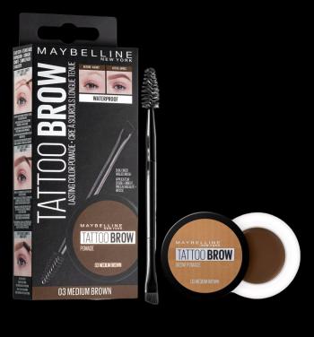 Maybelline Tatoo Brow gelová pomáda na obočí 03 Medium Brown 4 g