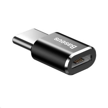 Baseus adaptér USB-C samec na MicroUSB samice 2, 4A, černá