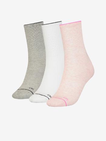 Calvin Klein Underwear	 Ponožky 3 páry Růžová