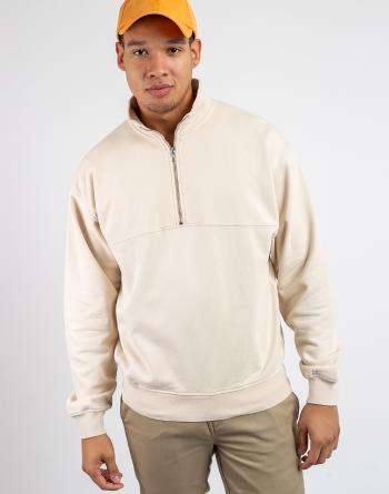 Colorful Standard Organic Quarter Zip Ivory White XL