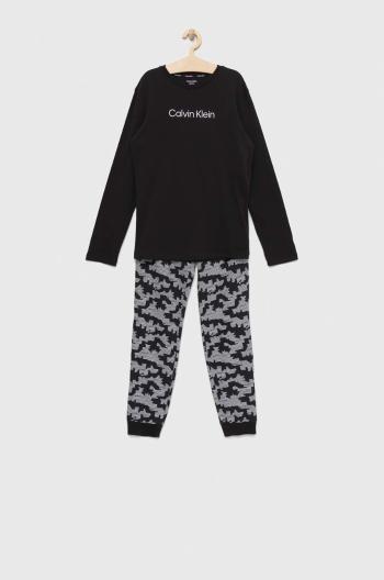 Dětské pyžamo Calvin Klein Underwear černá barva
