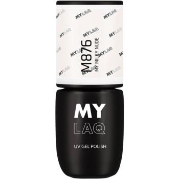 MYLAQ UV Gel Polish gelový lak na nehty odstín My Milky Nude 5 ml