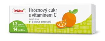 Dr.Max Hroznový cukr s vitaminem C pomeranč 14 pastilek