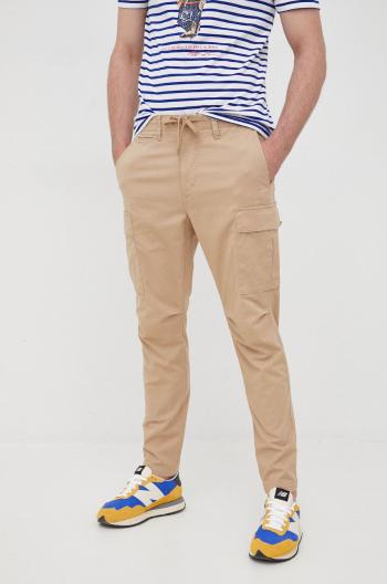 Kalhoty Polo Ralph Lauren pánské, béžová barva, ve střihu cargo