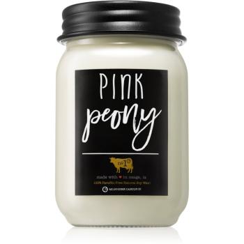 Milkhouse Candle Co. Farmhouse Pink Peony vonná svíčka Mason Jar 368 g