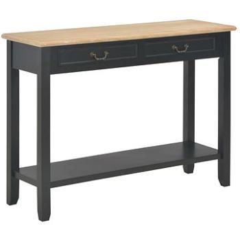 Konzolový stolek černý 110 × 35 × 80 cm dřevo (249903)