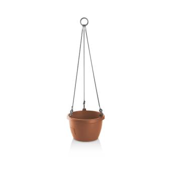 Gardenico Samozavlažovací závěsný květináč Marina terakota, pr. 25 cm