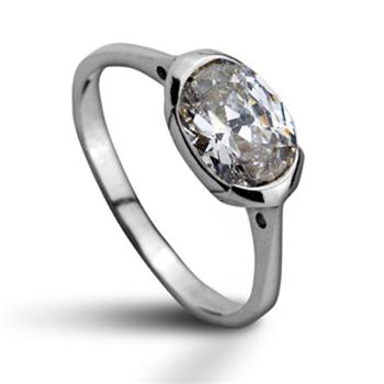 Šperky4U Stříbrný prsten se zirkonem, vel. 57 - velikost 57 - CS2014-57