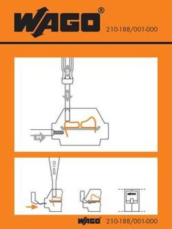Manipulační nálepka, WAGO 210-188/001-000, 100 ks