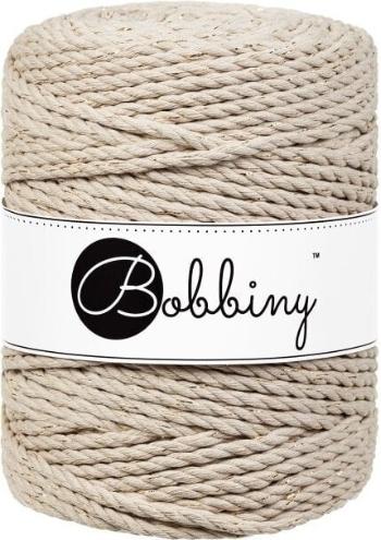 Bobbiny 3PLY Macrame Rope 5 mm 100 m Golden Beige Šňůra