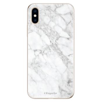 Odolné silikonové pouzdro iSaprio - SilverMarble 14 - iPhone XS