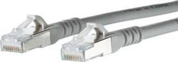 Síťový kabel RJ45 Metz Connect 1308451533-E, CAT 6A, S/FTP, 1.50 m, šedá