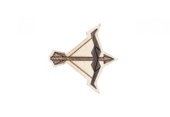 Dřevěná brož s motivem střelce Sagittarius Brooch s možností výměny či vrácení do 30 dnů zdarma