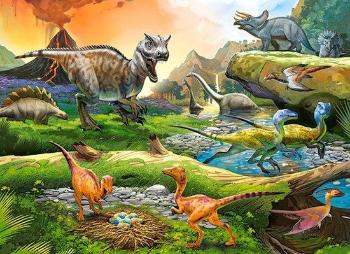 CASTORLAND Puzzle Svět dinosaurů 100 dílků