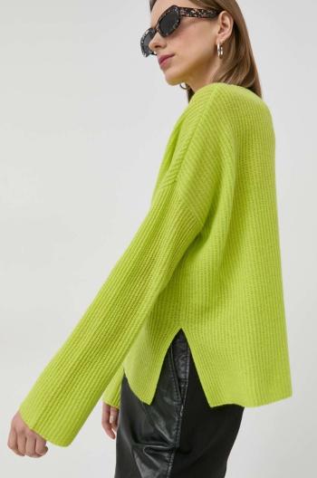 Kašmírový svetr MAX&Co. dámský, zelená barva, lehký