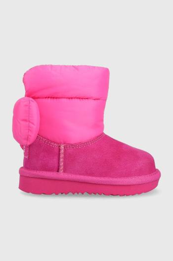 Zimní boty UGG BAILEY BOW MAXI růžová barva
