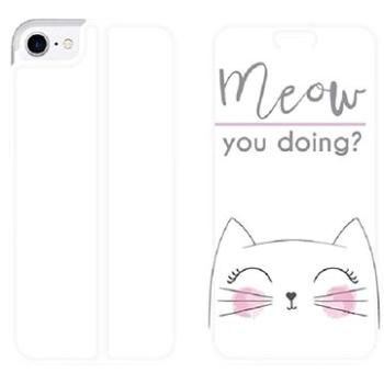 Flipové pouzdro na mobil Apple iPhone 7 - M098P Meow you doing? (5903226063970)