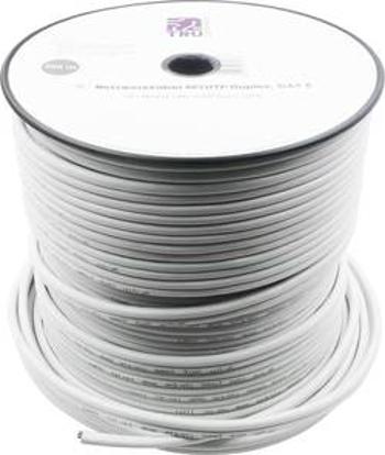 Ethernetový síťový kabel CAT 6 TRU COMPONENTS CAT 5e/CCA, SF/UTP, 8 x 2 x 0.196 mm², bílá, 100 m