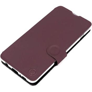 Mobiwear Soft Touch flip pro Apple iPhone 14 Pro Max - Bordové & Černé (5904808244497)